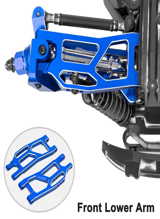 LRFHL Aluminum Suspension Arms Front Rear and Upper Lower Suspension Arms for Traxxas 1/16 Mini XRT Monster Truck Upgrade (Blue) - Image 4